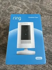 Ring Battery Outdoor Cam 2.4GHz WiFi White App Control New & Sealed