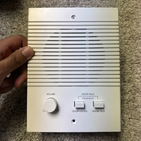 M&S Systems N35 White Push Button Voice Intercom Indoor Speaker
