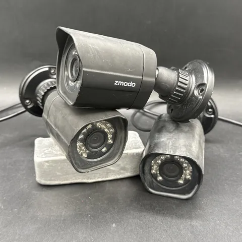 Zmodo ZP-IBH15-S Security Camera Outdoor Wired Bullet Black CCTV Untested all 3