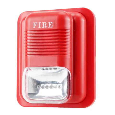 Fire Bell Fire Alarm Horn Strobe 14×12×6 Dc12V 24V Sound and Light