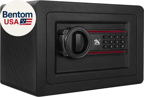Digital Keypad Safe Box, Combination Lock Safes, 0.5 Cubic Feet Small Safe and L