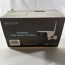 SereneLife IPCAMOD45 1080p Outdoor IP Camera Smart Wi-Fi Motion Night Light