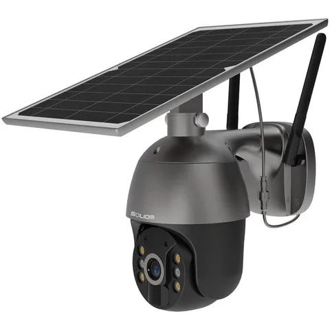 Soliom 4G-S600 3G/4G LTE Outdoor Solar Powered Cellular Wireless Security Camera