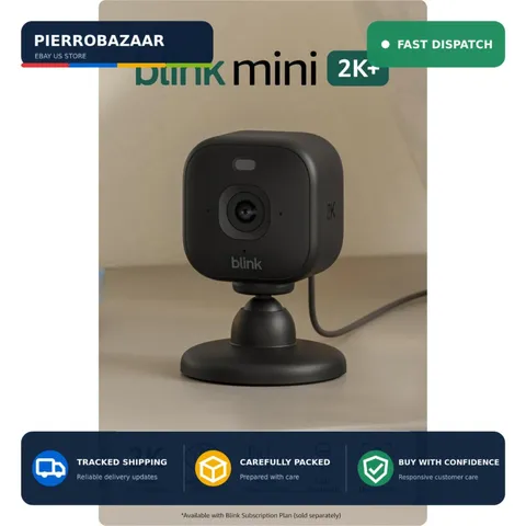Blink Mini 2K+ Indoor Security Camera 2-Pack Wi-Fi Night Vision