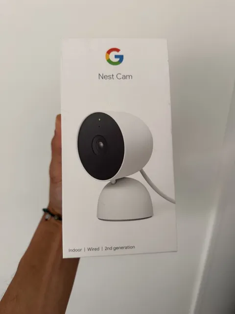Google Nest Cam 2nd Gen Indoor Wired Camera Snow GA01998-US