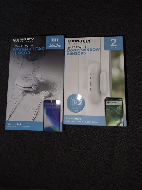 Mercury  Smart Wi-Fi Water & Leak Sensor and Door/Windows Sensor