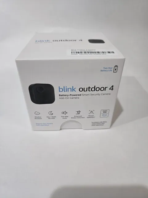 Blink Outdoor  4th Gen Add-on Camera WiFi Security HD Cam - requires sync module