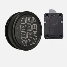 Gun Safe Lock Replacement, Black keypad Gun Safe Electronic for Home and Office