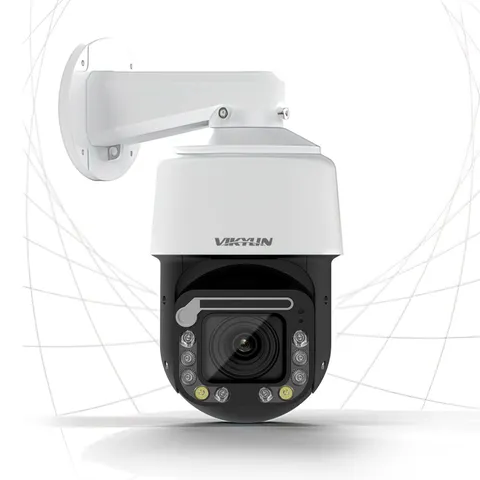 VIKYLIN 4K PTZ Outdoor Camera 8MP IP POE Auto Pale White PTZ-4818 WIPER