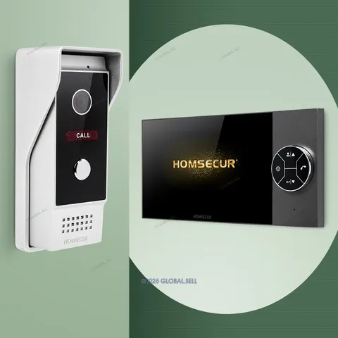 HOMSECUR 7" HD Video Door Phone Intercom Doorbell Door Unlock 2.0MP Camera