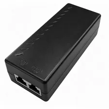 30W 2.5Gbps PoE+ Injector Adapter IEEE 802.3af/at Compliant RJ45 Up To 100m