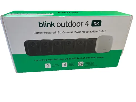 Blink Outdoor 4 XR , 6  Camera System w/Sync Module Included - New Sealed