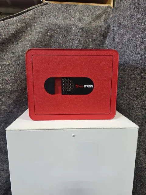 Premium Home / Office Safe — Steel Digital Combination Lock Security, Red
