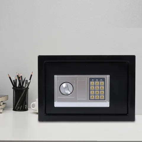 Digital Safe Box, Key & Password Unlock Home Security Cabinet for Valuables