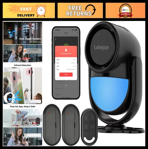 125dB WiFi PIR Motion Sensor Alarm Kit - Wireless DIY Smart Home Security System