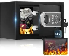 Caja Fuerte Caja De Seguridad Para Dinero con bolsa Contra Fuego Secreta Pequena