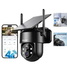 Advanced 4G LTE Solar Security Camera - HD 1080P, Night Vision, Alarm System