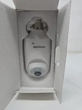AlkiVision Wireless 5G Lightbulb Camera 2k Full HD White New 