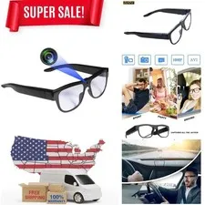 Camera Wearable Video Recording Glasses 1080p - Outdoor Sports Camera Glasses...