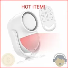 Luckydeer 125dB Loud Motion Sensor Alarm with 328ft Remote Control (40ft PIR Det