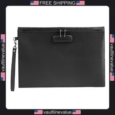 fireproof document bag 14.3x10.2 inch with lock waterproof storage for cash
