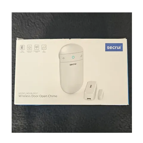 Secrui Wireless Door Chime M508+D017 433MHz Indoor White LED Plug-In/Battery