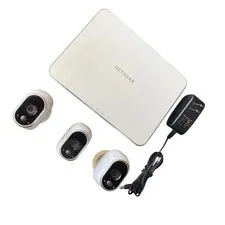 NETGEAR Arlo VMB3000 Base Station with 3 Arlo Wireless Security Cameras