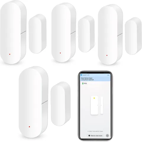 Wifi Door Window Sensor: Smart Contact Sensor with App Alerts, Door Open Detecto