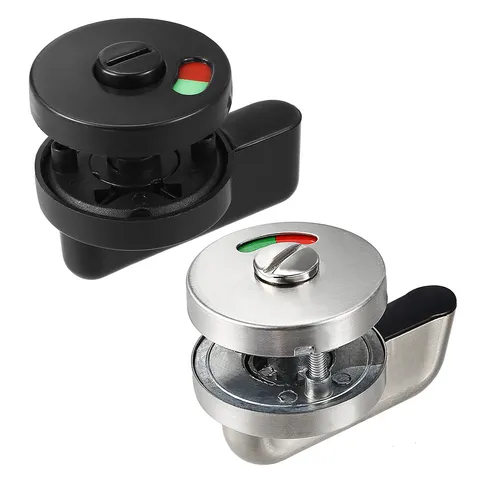 53mm/55mm/64mm  Dia Plastic/Steel Privacy Indicator Door lock for Public Toilet
