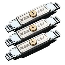 Warehouse Garage Vertical Keyway Metal Rolling Door Lock + 3 Matching Keys