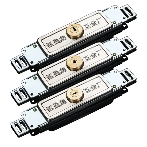 Warehouse Garage Vertical Keyway Metal Rolling Door Lock + 3 Matching Keys