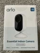Arlo Essential Security Camera 2K - Indoor Only - 2nd Gen NEW - Wired Camera