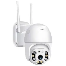 Pan Tilt Outdoor Security Camera, 1080P Home WiFi IP Camera, Pan Tilt Dome Su...
