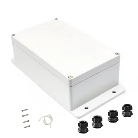 IP65 Weatherproof Junction Box ABS Plastic Electrical Enclosure with black