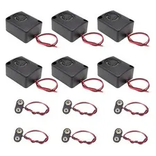 6 Sets 110dB Electronic Mini Piezo Alarm Siren DC 12V Insurance Anti-Theft Hi...