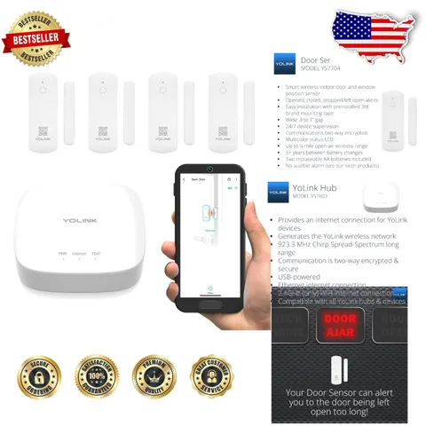 LoRa Smart Door Sensors: 5yr Battery, Door Left-Open Reminders, Home Assistant