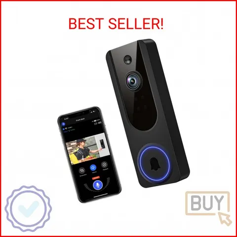 VanaOrbi 1080p WiFi Video Doorbell Camera Wireless, Battery Powered, AI Human an