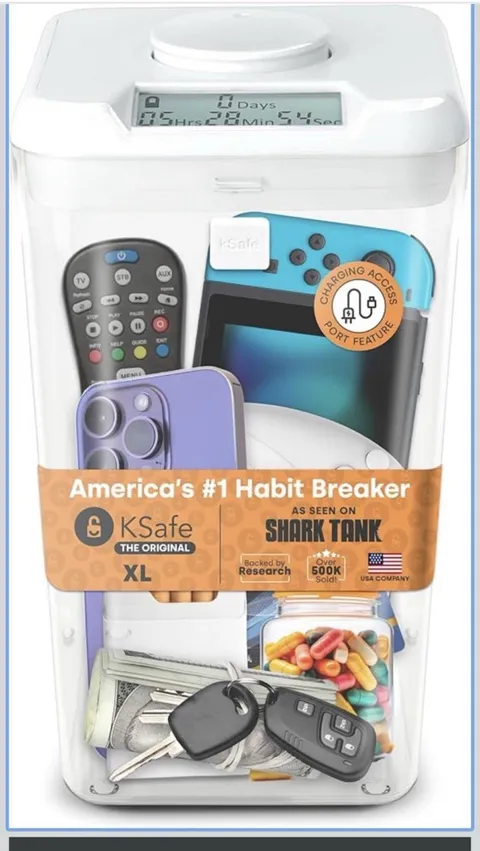 kSafe XL Lockbox Snack Lock Box for Cell Phones, Snacks
