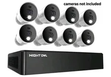 Night Owl 8-Channel 4K DVR Recorder, 1TB Storage, Bluetooth, Black