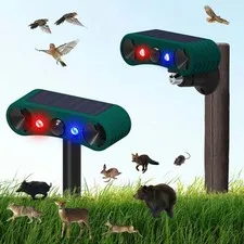 Outdoor Solar Motion Sensor Alarm 129dB Loud Sound Siren Alarm 4 Modes Securi...