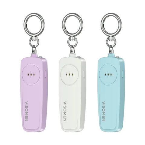 Visomen 3pk Personal Safety Alarm Purple White Blue