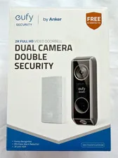 Eufy by Anker Dual Camera Double Security- 2K Full HD Video Doorbell *Open Box