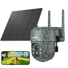 Wansview 4G LTE Solar Security Camera Wireless Outdoor No WiFi Color Night Visio