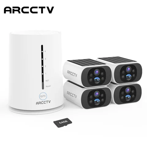 ARCCTV WiFi6 Solar Security CCTV System Outdoor Wireless 2K HD Color Night Video