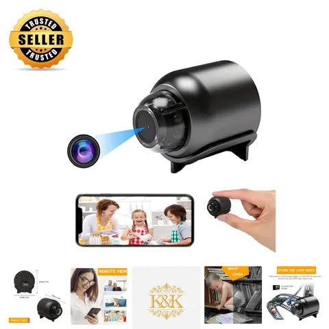 Smart Wireless Camera: 160° HD Monitor with Easy App Control & Loop Recording