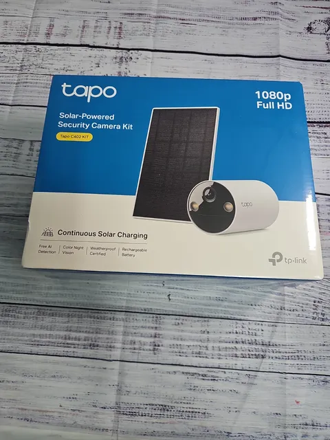 TP-Link Tapo C402 Solar Security Camera Kit 1080p Wireless Outdoor Camera NIB