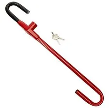 The Club CL303 Pedal to Steering Wheel Lock, Red, 5.25 Inch 