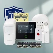 HOMSECUR Wireless WIFI 4G 2G LCD Home Security Alarm System+PIR+5*Door Sensor