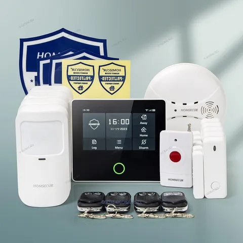 HOMSECUR Wireless WIFI 4G 2G LCD Home Security Alarm System+PIR+5*Door Sensor