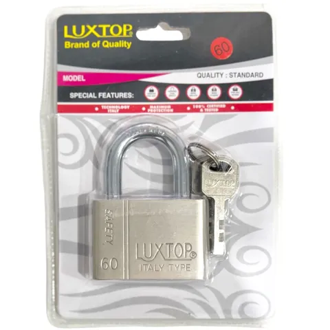 Padlock LUXTOP Heavy Duty Lock Mechanism Italy Type Anti-Rusty Secure